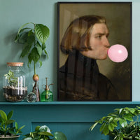 Friedrich von Amerling Bubblegum Painting Quirky Portrait Print