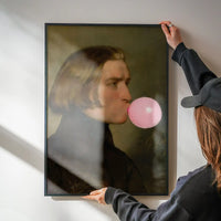 Friedrich von Amerling Bubblegum Painting Quirky Portrait Print