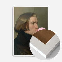 Friedrich von Amerling Bubblegum Painting Quirky Portrait Print