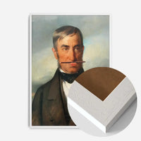 Friedrich von Amerling Pencil Moustache Funky Art Print