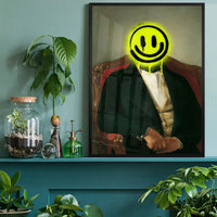 Friedrich von Amerling Spraypaint Face Quirky Graffiti Print