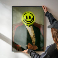 Friedrich von Amerling Spraypaint Face Quirky Graffiti Print