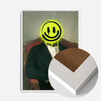 Friedrich von Amerling Spraypaint Face Quirky Graffiti Print