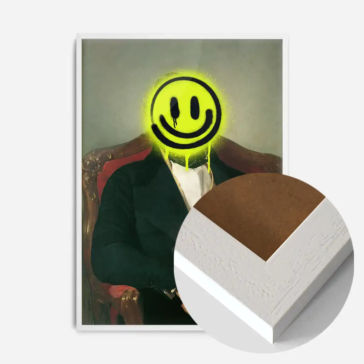 Friedrich von Amerling Spraypaint Face Quirky Graffiti Print