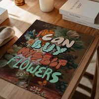 I can buy myself flowers graffiti style lyrics quirky painting print