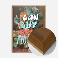 I can buy myself flowers graffiti style lyrics quirky painting print