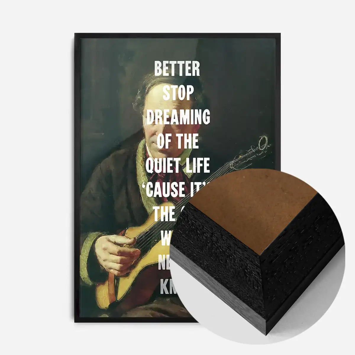 Town called Malice lyrics altered art quote print