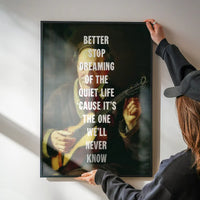 Town called Malice lyrics altered art quote print