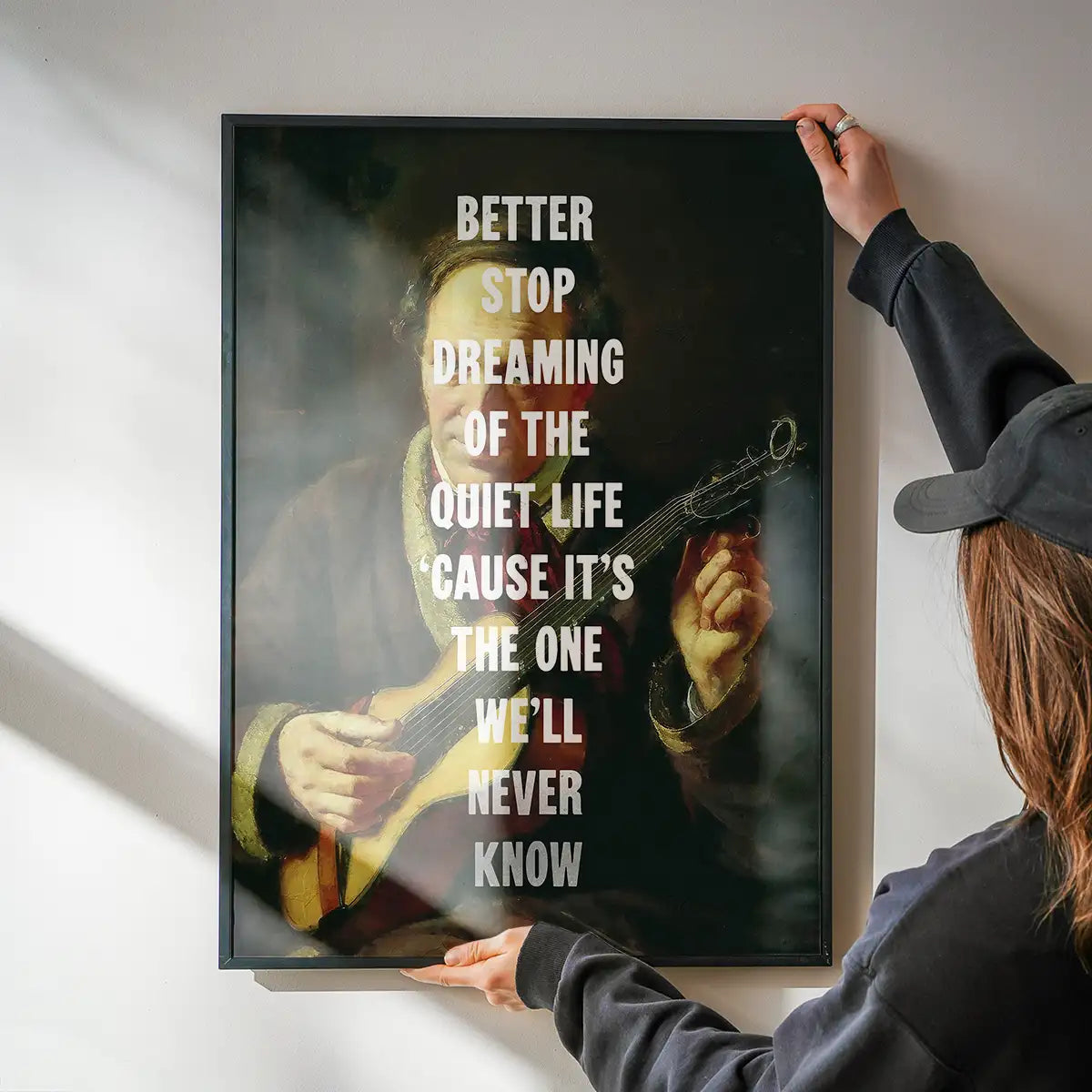 Town called Malice lyrics altered art quote print