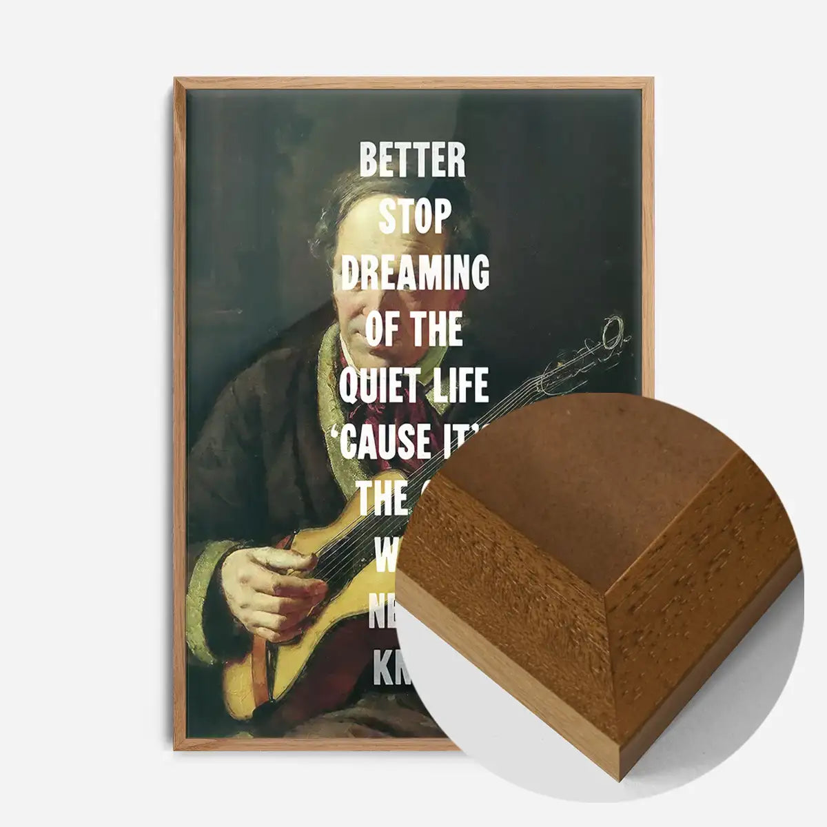Town called Malice lyrics altered art quote print