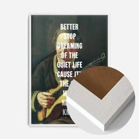 Town called Malice lyrics altered art quote print