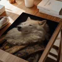 White Wolf Animal Portrait Print
