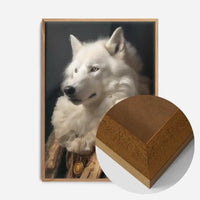 White Wolf Animal Portrait Print