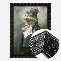 Frog Head Painting Renaissance Style Portrait