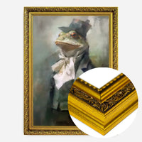 Frog Head Painting Renaissance Style Portrait