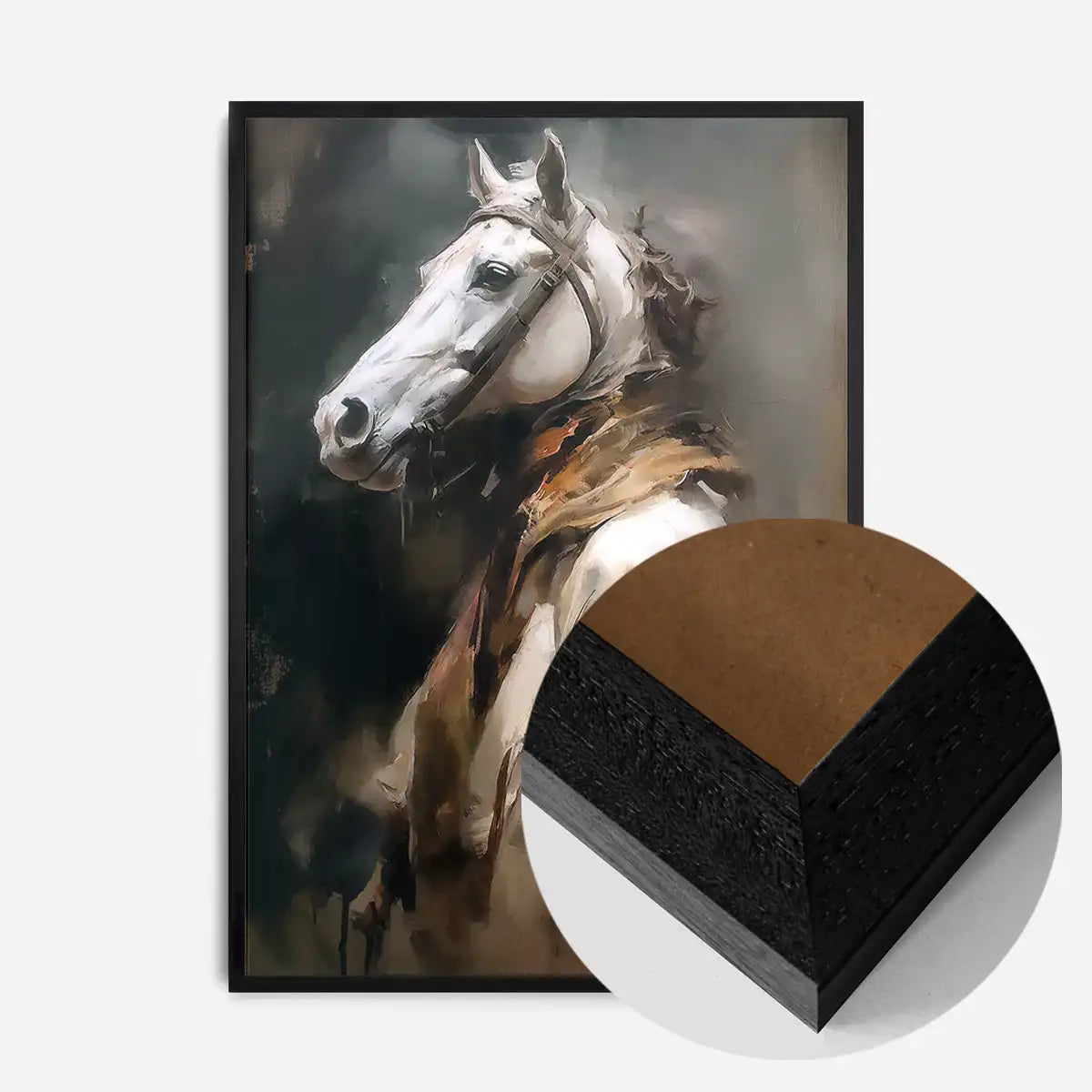Horse Head Painting Renaissance Style Portrait