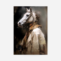 Horse Head Painting Renaissance Style Portrait