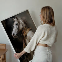 Horse Head Painting Renaissance Style Portrait