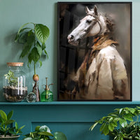 Horse Head Painting Renaissance Style Portrait