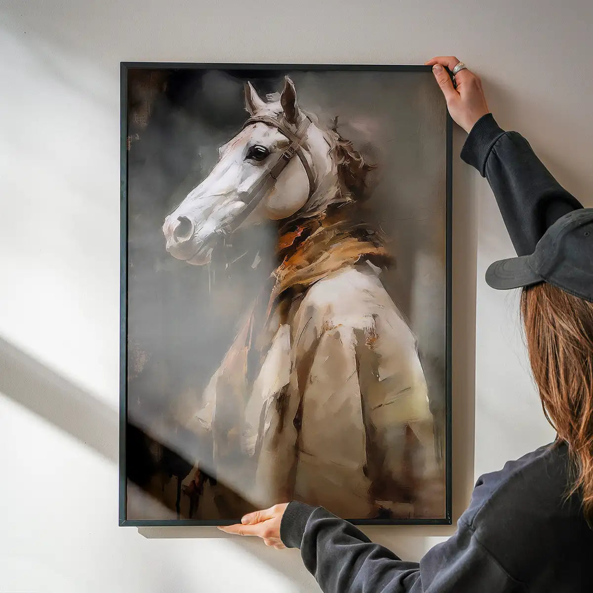 Horse Head Painting Renaissance Style Portrait