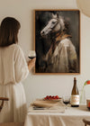 Horse Head Painting Renaissance Style Portrait