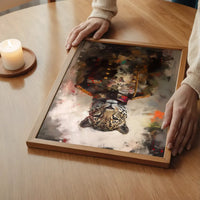 Leopard Painting Renaissance Style Portrait Print