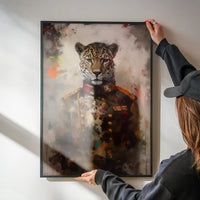 Leopard Painting Renaissance Style Portrait Print