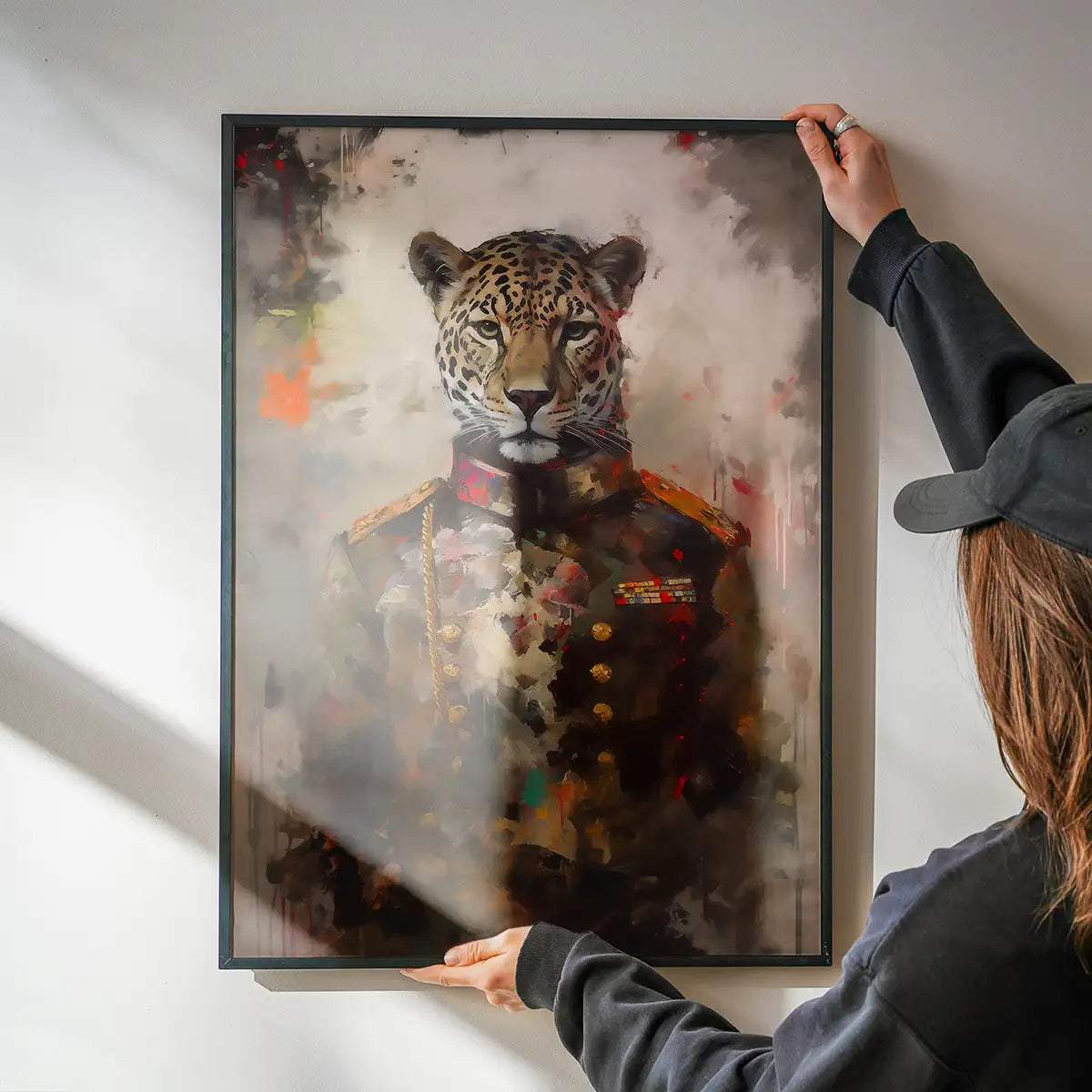 Leopard Painting Renaissance Style Portrait Print
