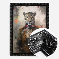 Leopard Painting Renaissance Style Portrait Print