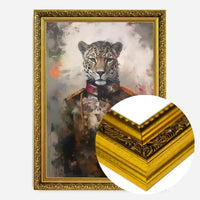 Leopard Painting Renaissance Style Portrait Print