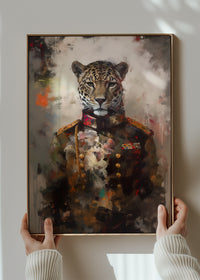 Leopard Painting Renaissance Style Portrait
