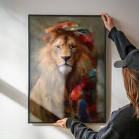 Lion Painting Renaissance Style Portrait