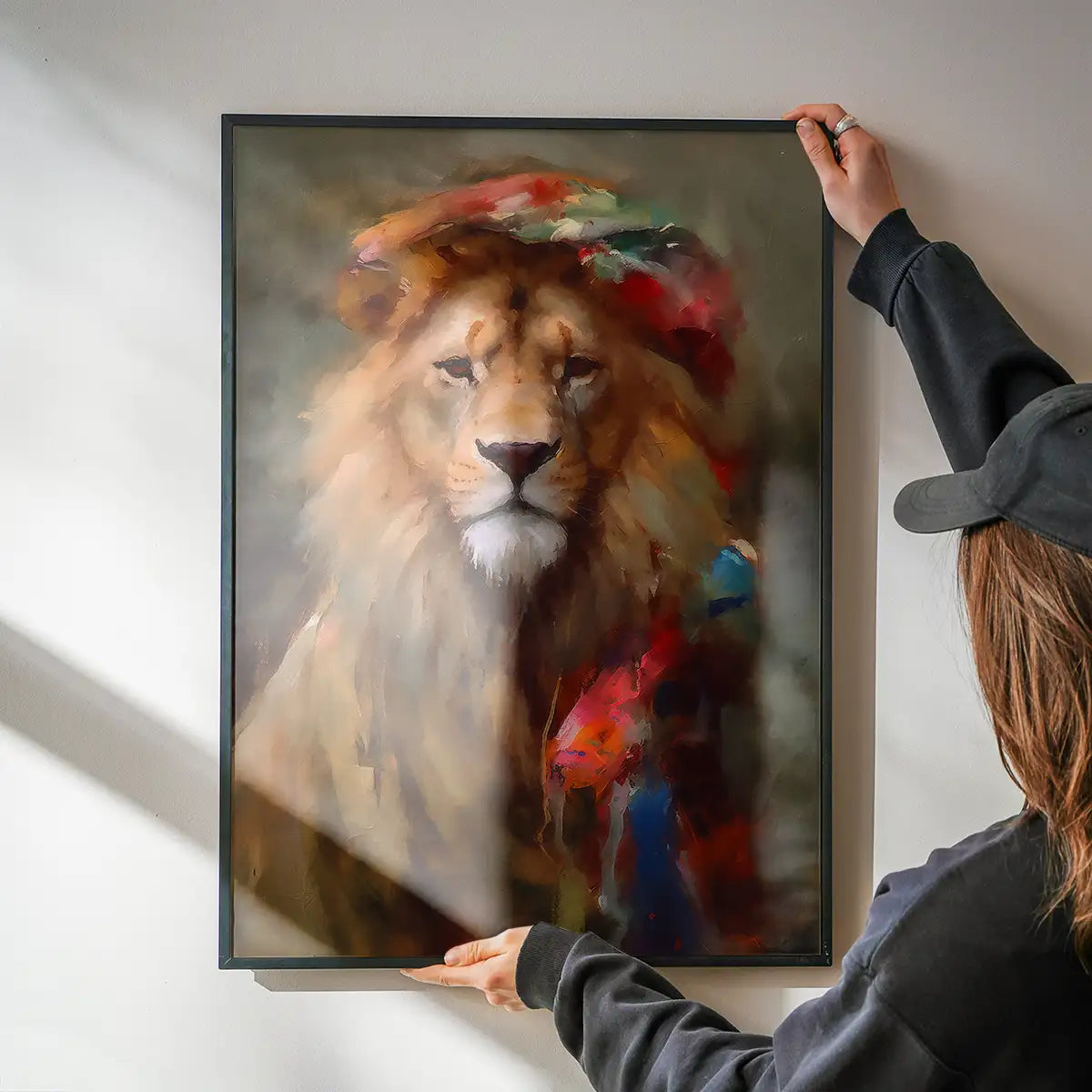 Lion Painting Renaissance Style Portrait