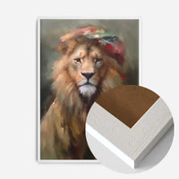 Lion Painting Renaissance Style Portrait