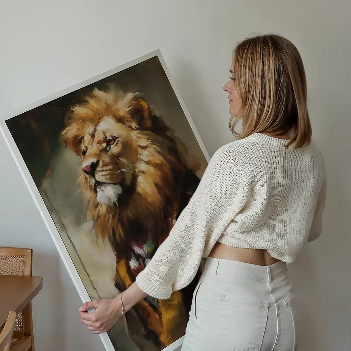 Lion Painting 2 Renaissance Style Portrait