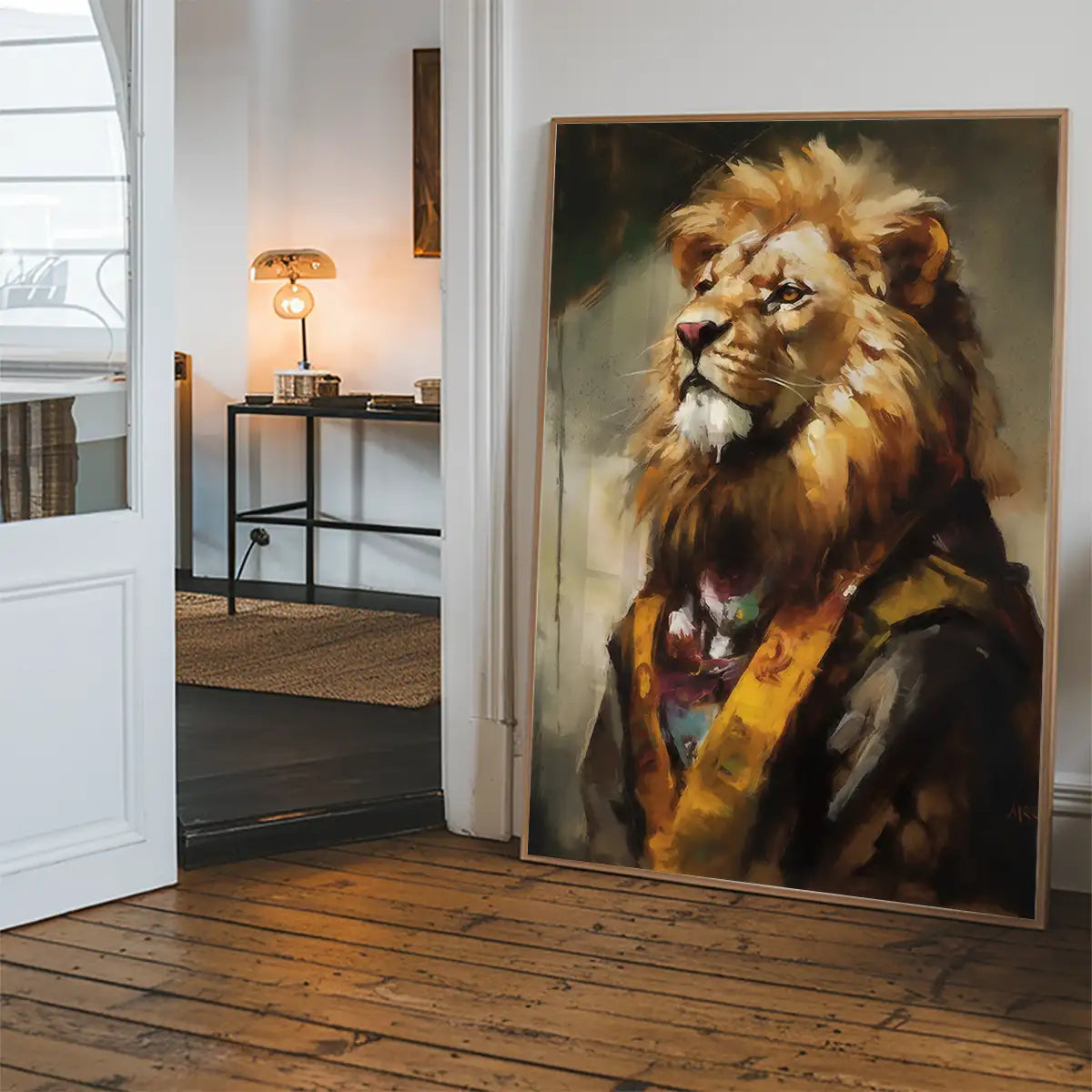 Lion Painting 2 Renaissance Style Portrait