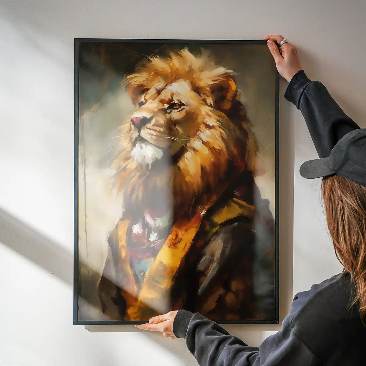 Lion Painting 2 Renaissance Style Portrait