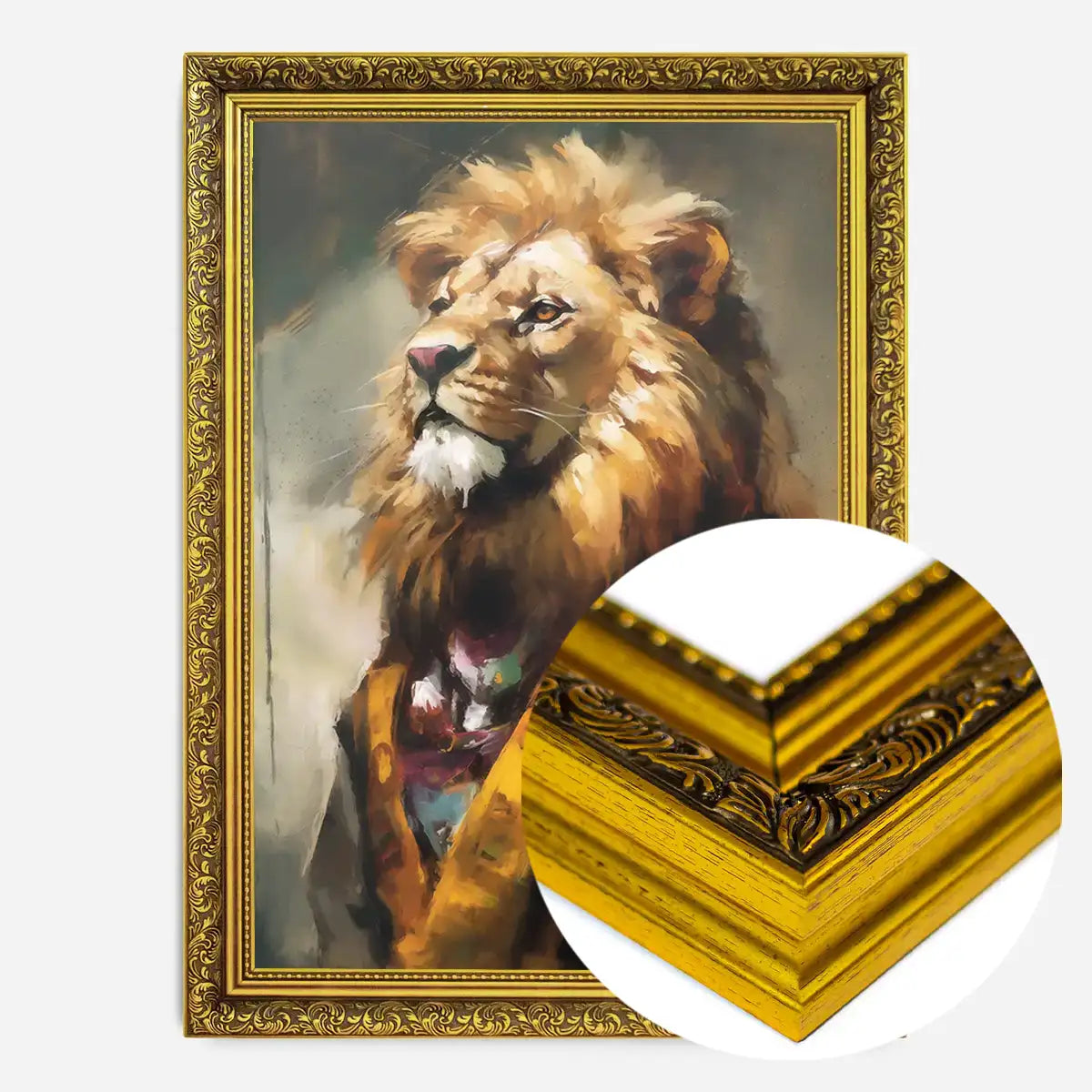 Lion Painting 2 Renaissance Style Portrait