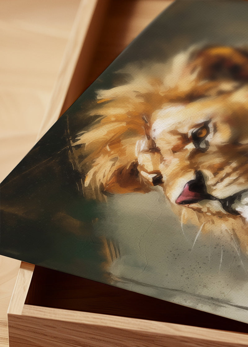 Lion Painting 2 Renaissance Style Portrait