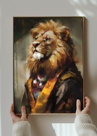 Lion Painting 2 Renaissance Style Portrait