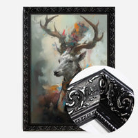 Stag Painting Renaissance Style Portrait