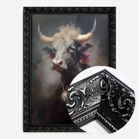 Bull Painting Renaissance Style Portrait