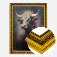 Bull Painting Renaissance Style Portrait