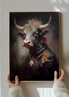 Bull Painting Renaissance Style Portrait