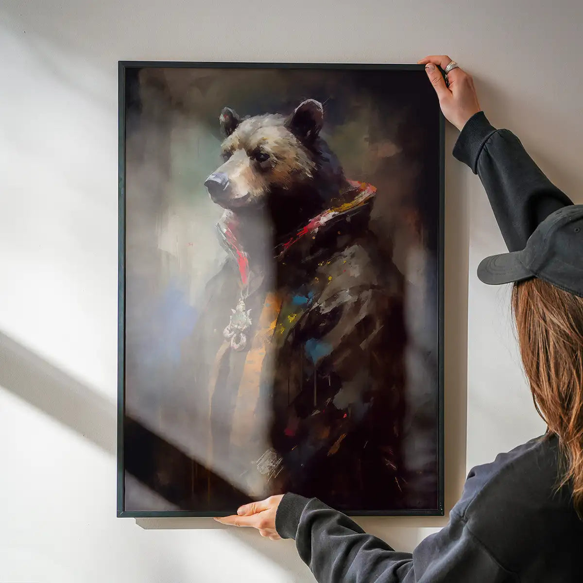 Bear Painting Renaissance Style Portrait