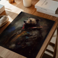 Bear Painting Renaissance Style Portrait