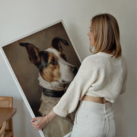 Jack Russell Black & Tan Dog Portrait Print