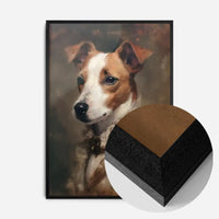 Jack Russell Tan & White Dog Portrait Print