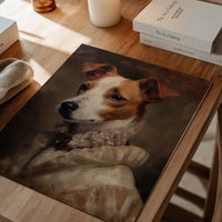 Jack Russell Tan & White Dog Portrait Print