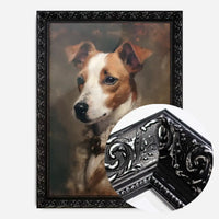 Jack Russell Tan & White Dog Portrait Print